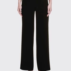 Armani Collezioni Black Wide Leg Side Zip Pant!